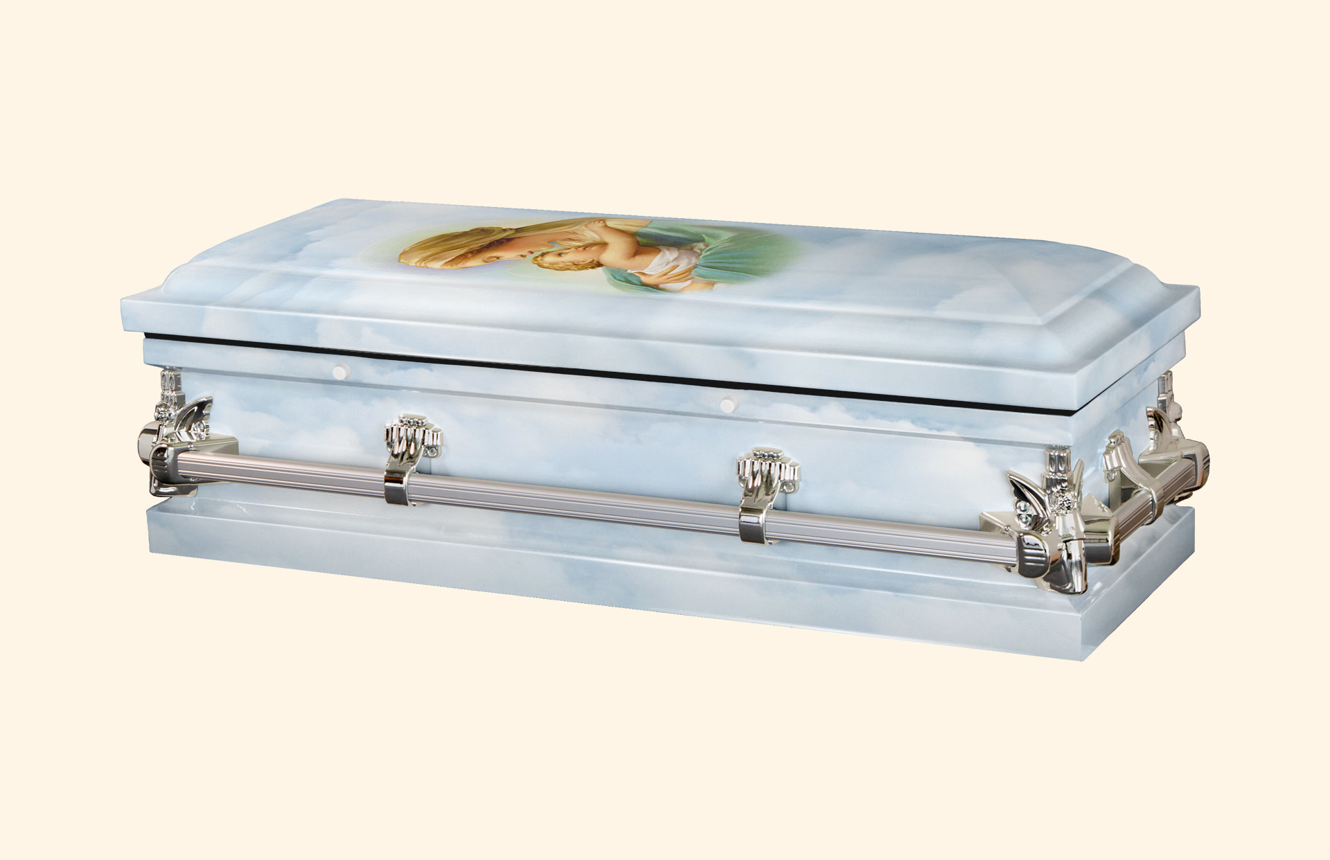 Mother and Child American Metal Casket